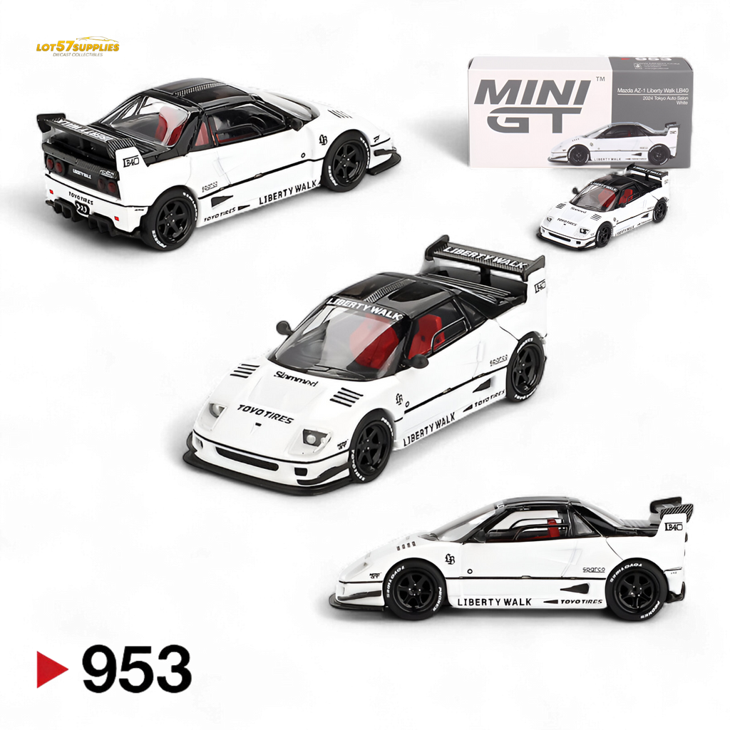 Mini GT Mazda AZ-1 Liberty Walk LB40 White 1:64