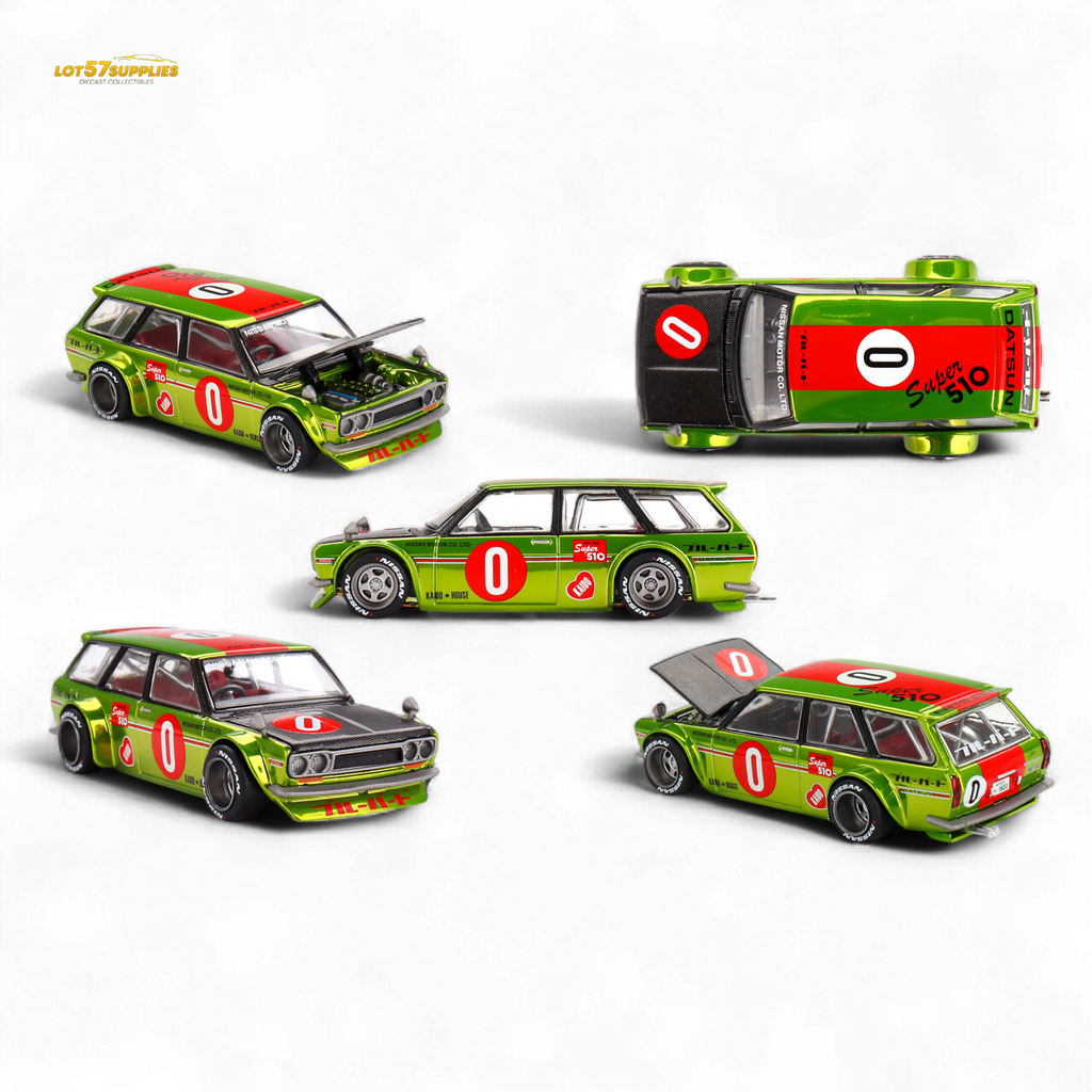 Mini GT Datsun 510 Wagon OG Ho Yellow 1:64