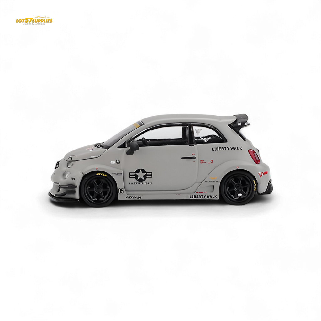 Mini GT Abarth 595 LB-WORKS x Abas Works Grey 1:64