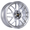 BBS RS-GT 18x8.5 5x112 ET32 PFS Diamond Silver Center Diamond-Cut Rim Wheel - PFS/Clip Req RS913EDSPK