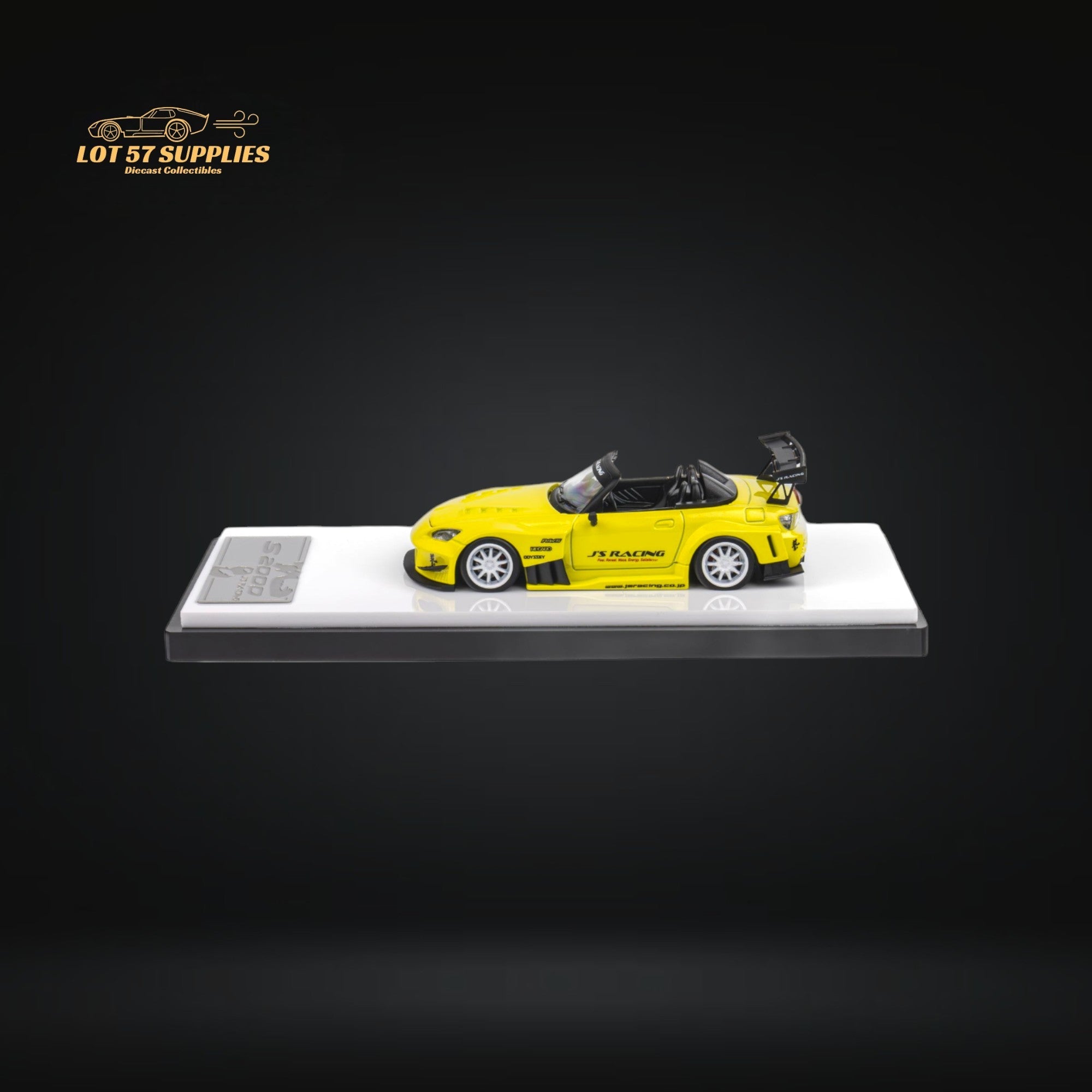 MicroTurbo Honda S2000 JS Racing Indy Yellow Pearl 1:64