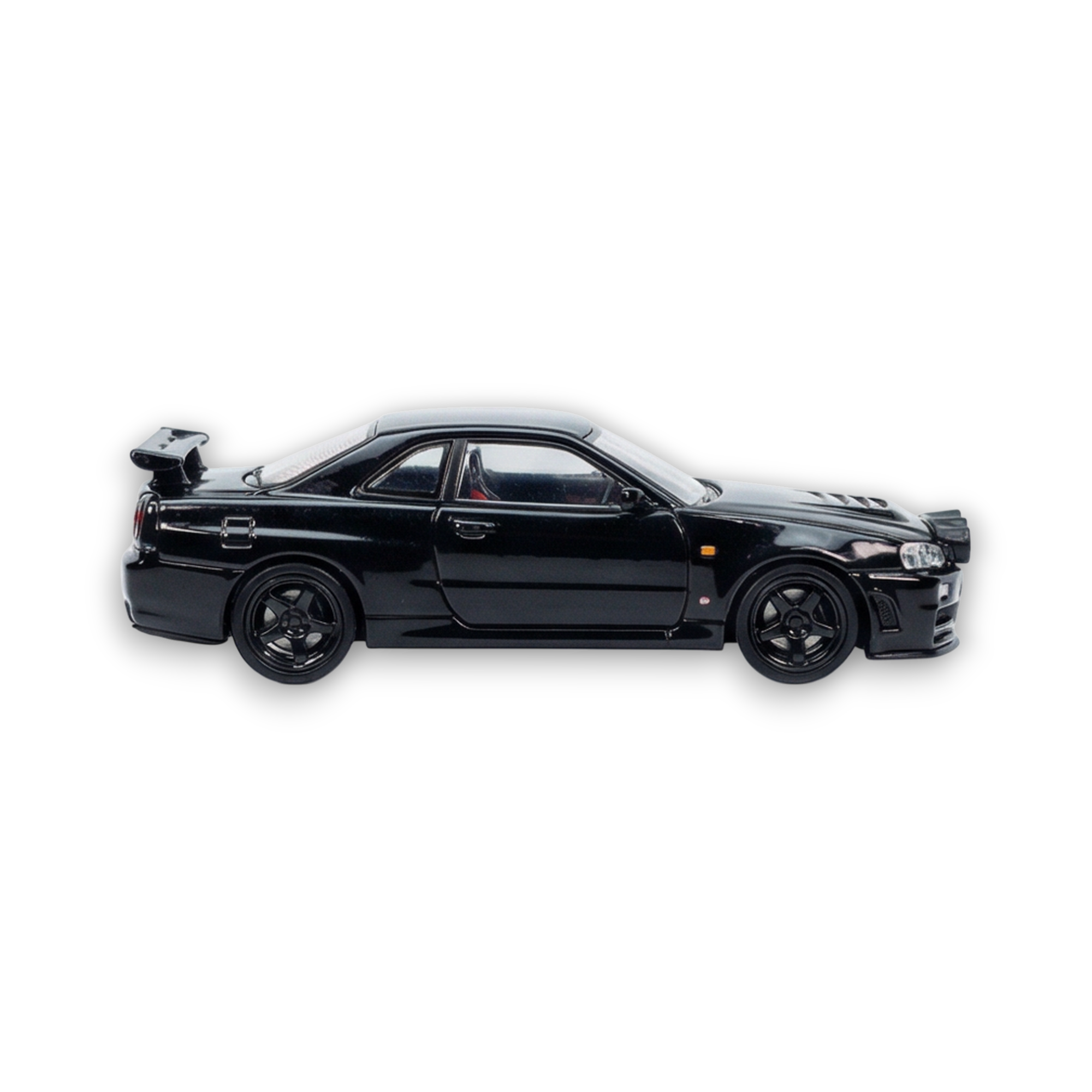 Street Weapon Nissan R34 GT-R Black Snow Drift 1:64