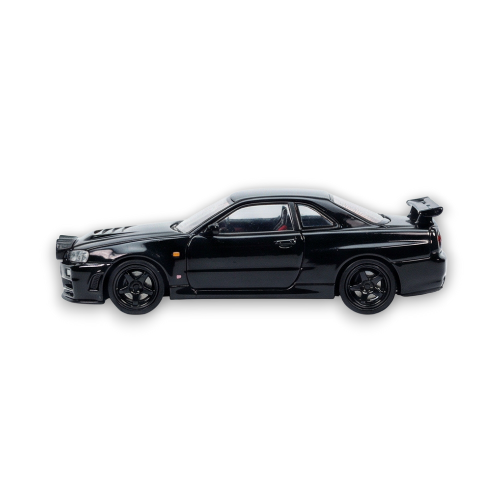 Street Weapon Nissan R34 GT-R Black Snow Drift 1:64