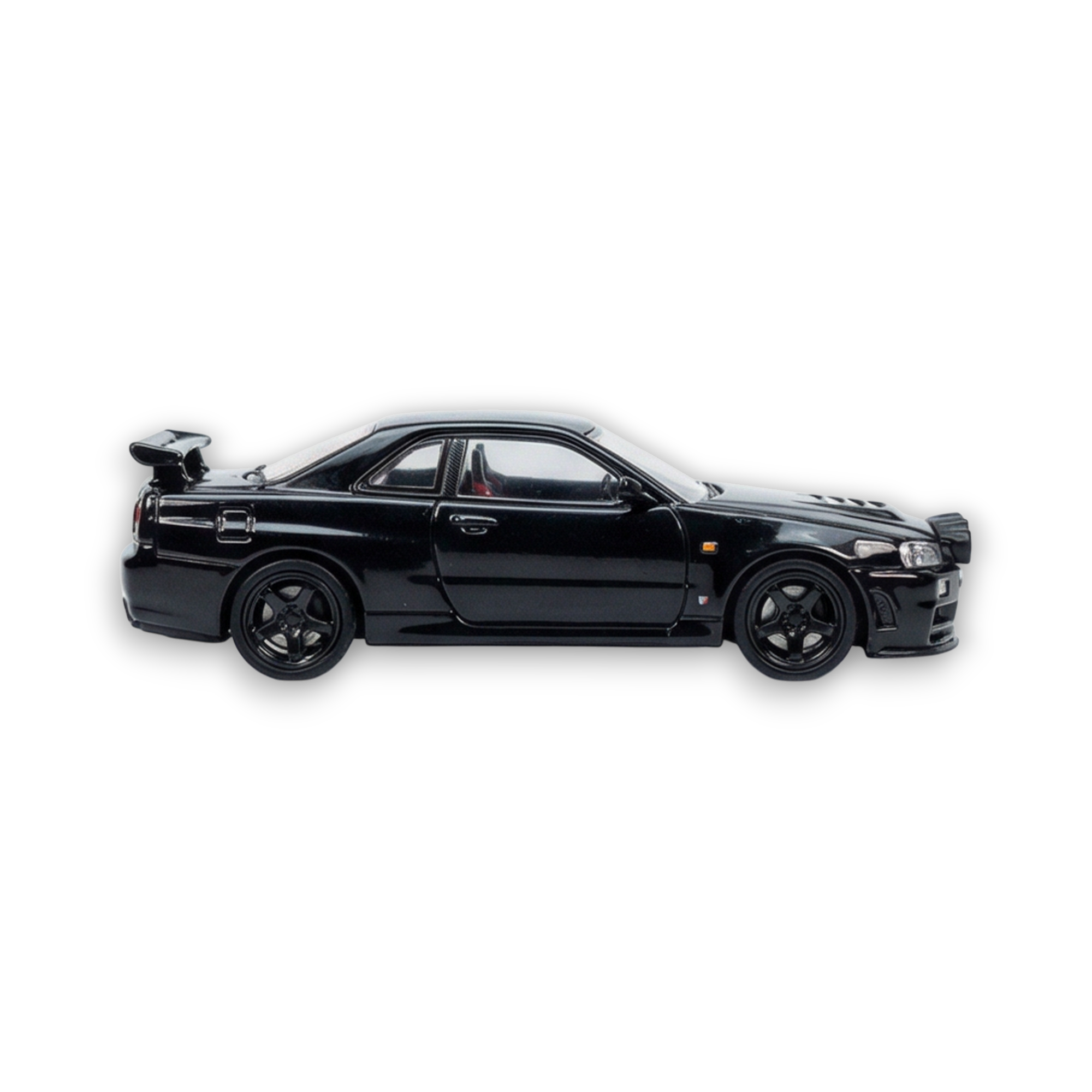 Street Weapon Nissan R34 GT-R Black Snow Drift 1:64