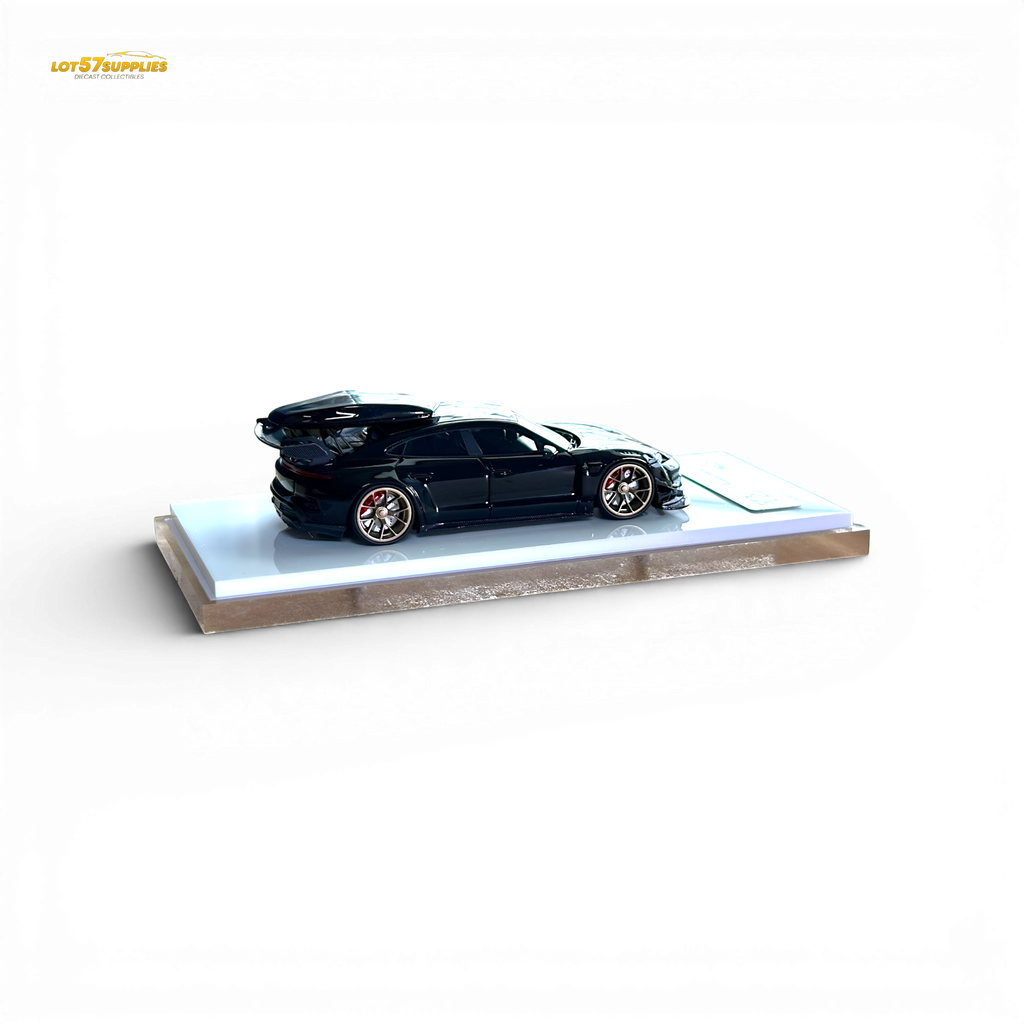 404ERROR Porsche Taycan Black with Roof Box 1:64