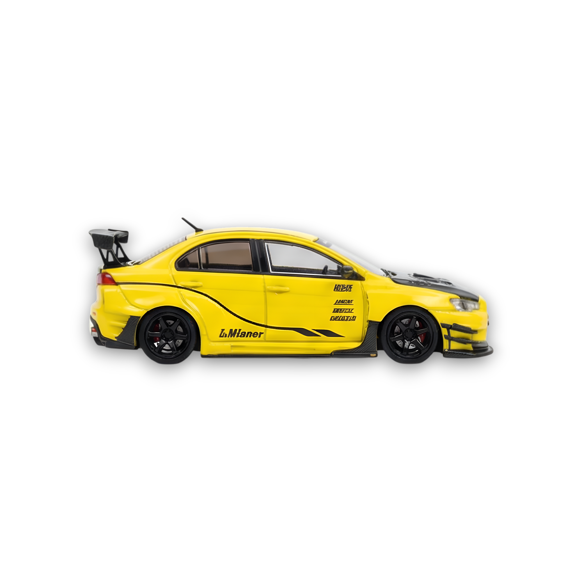 404ERROR Mitsubishi Evolution X Varis Widebody Yellow 1:64