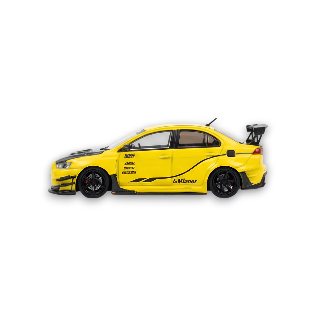 404ERROR Mitsubishi Evolution X Varis Widebody Yellow 1:64