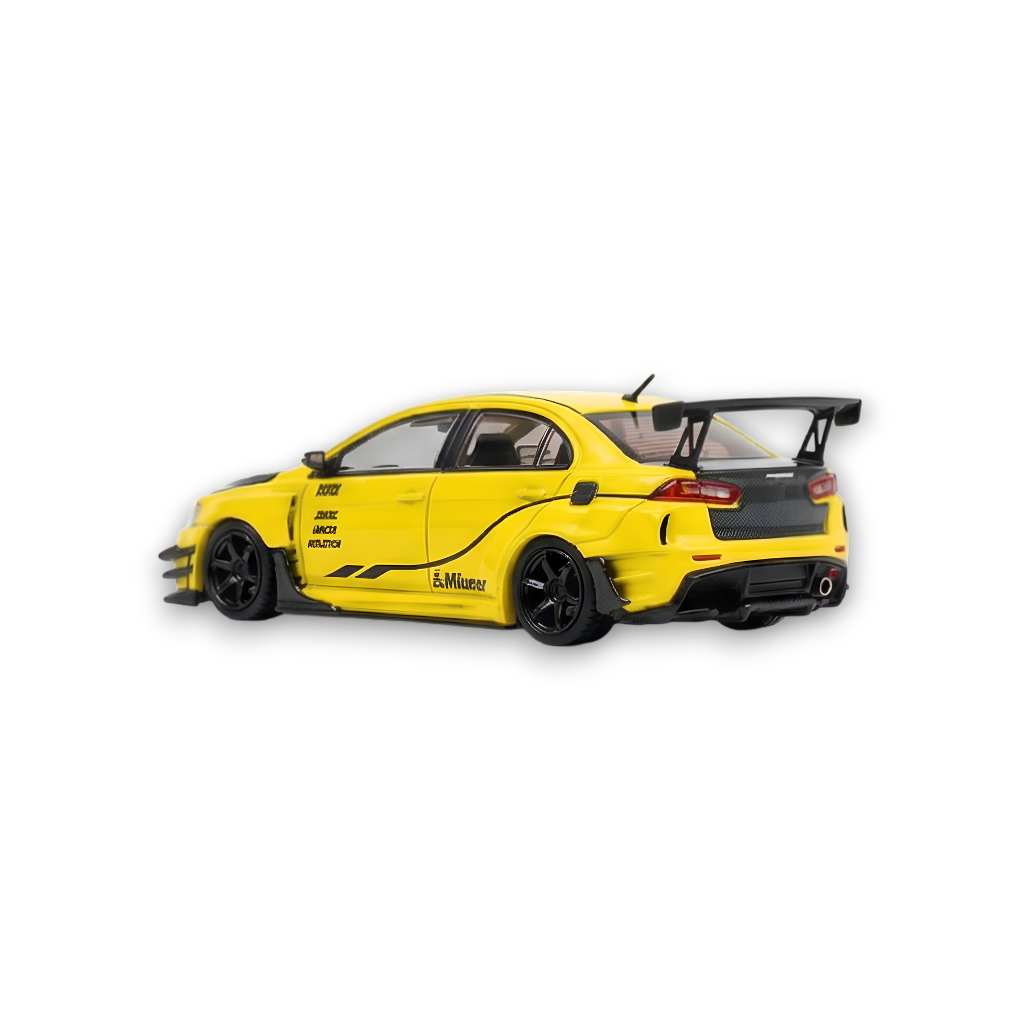 404ERROR Mitsubishi Evolution X Varis Widebody Yellow 1:64