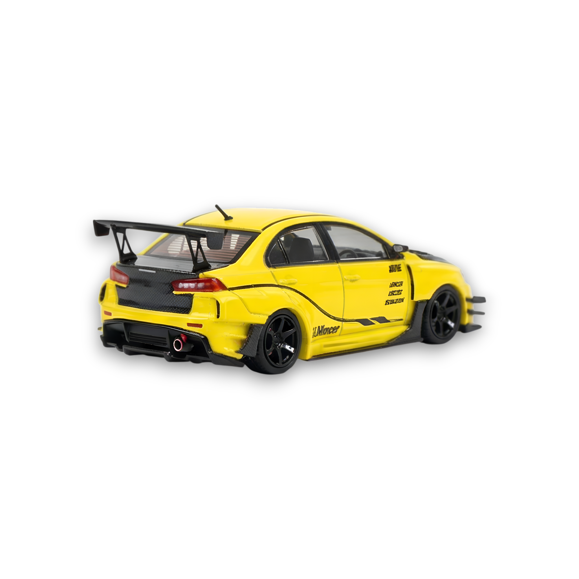 404ERROR Mitsubishi Evolution X Varis Widebody Yellow 1:64