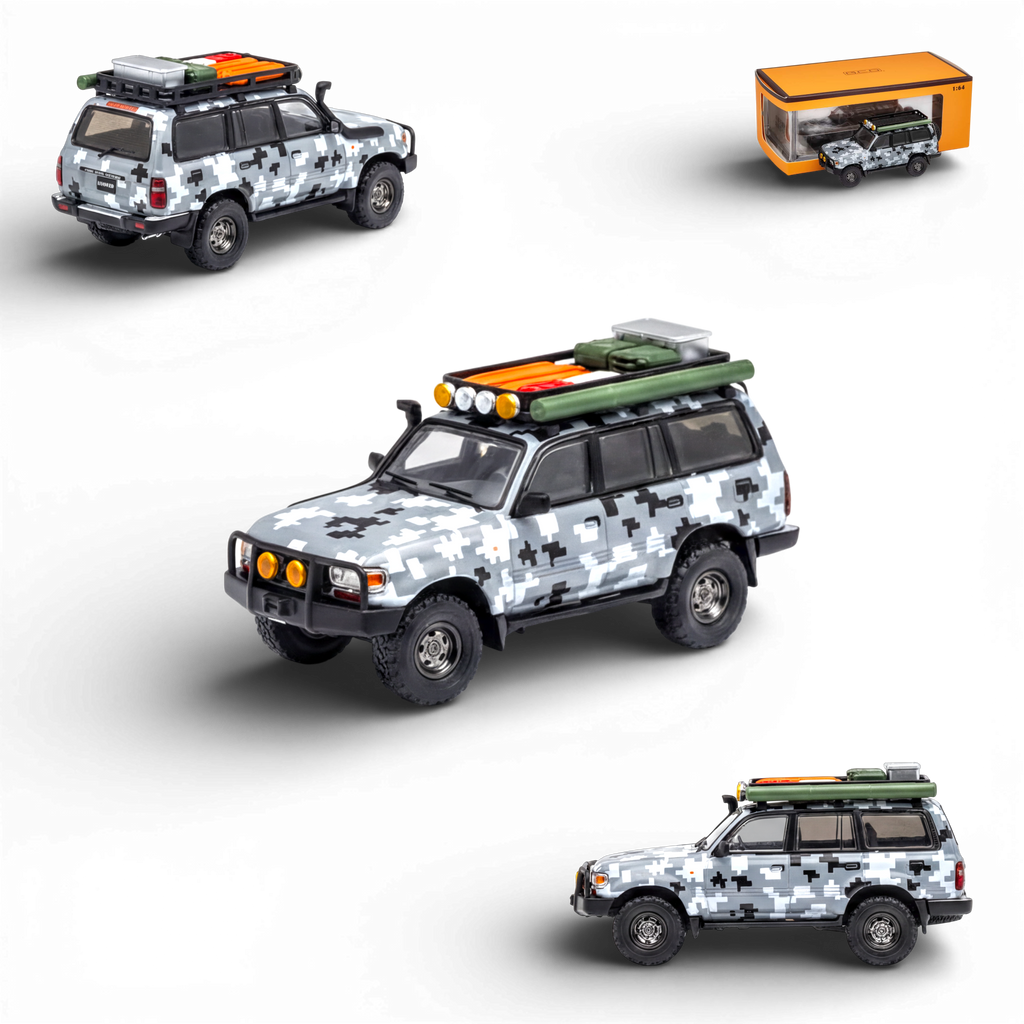 GCD Toyota Land Cruiser LC80 Digital Camouflage - Accessories Included 1:64