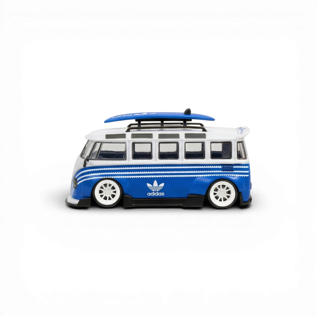 LF Model Volkswagen T1 Kombi with Surfboards Blue/White 1:64
