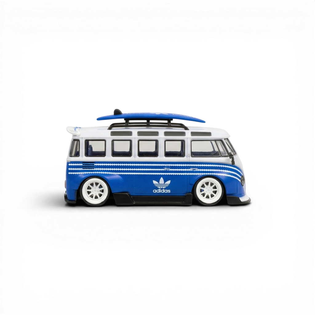 LF Model Volkswagen T1 Kombi with Surfboards Blue/White 1:64