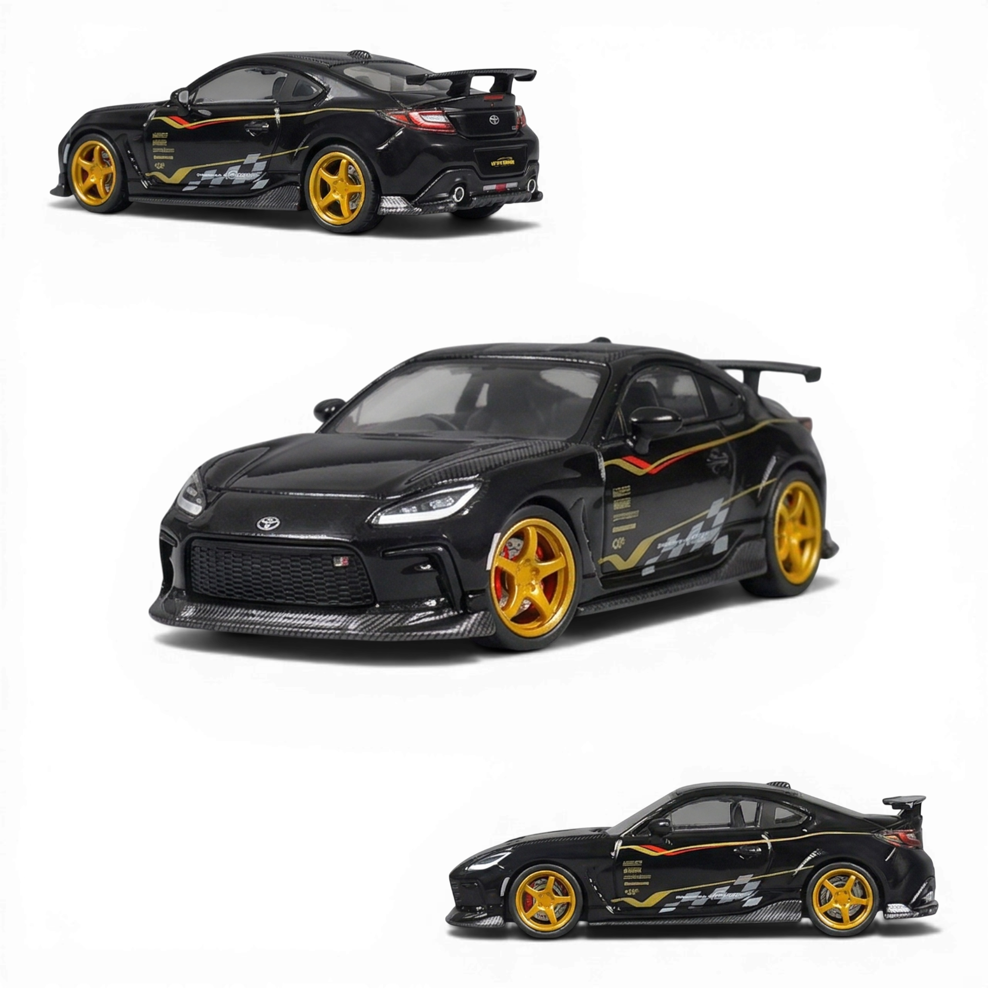 CM Model Subaru BRZ Varis Black 1:64