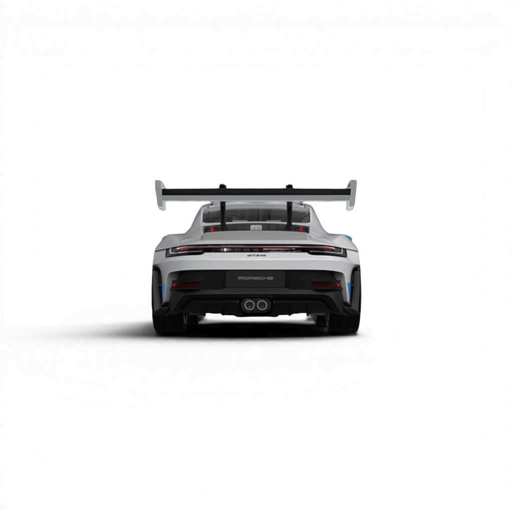TPC Porsche 911 GT3 RS White Blue Wheels 1:64