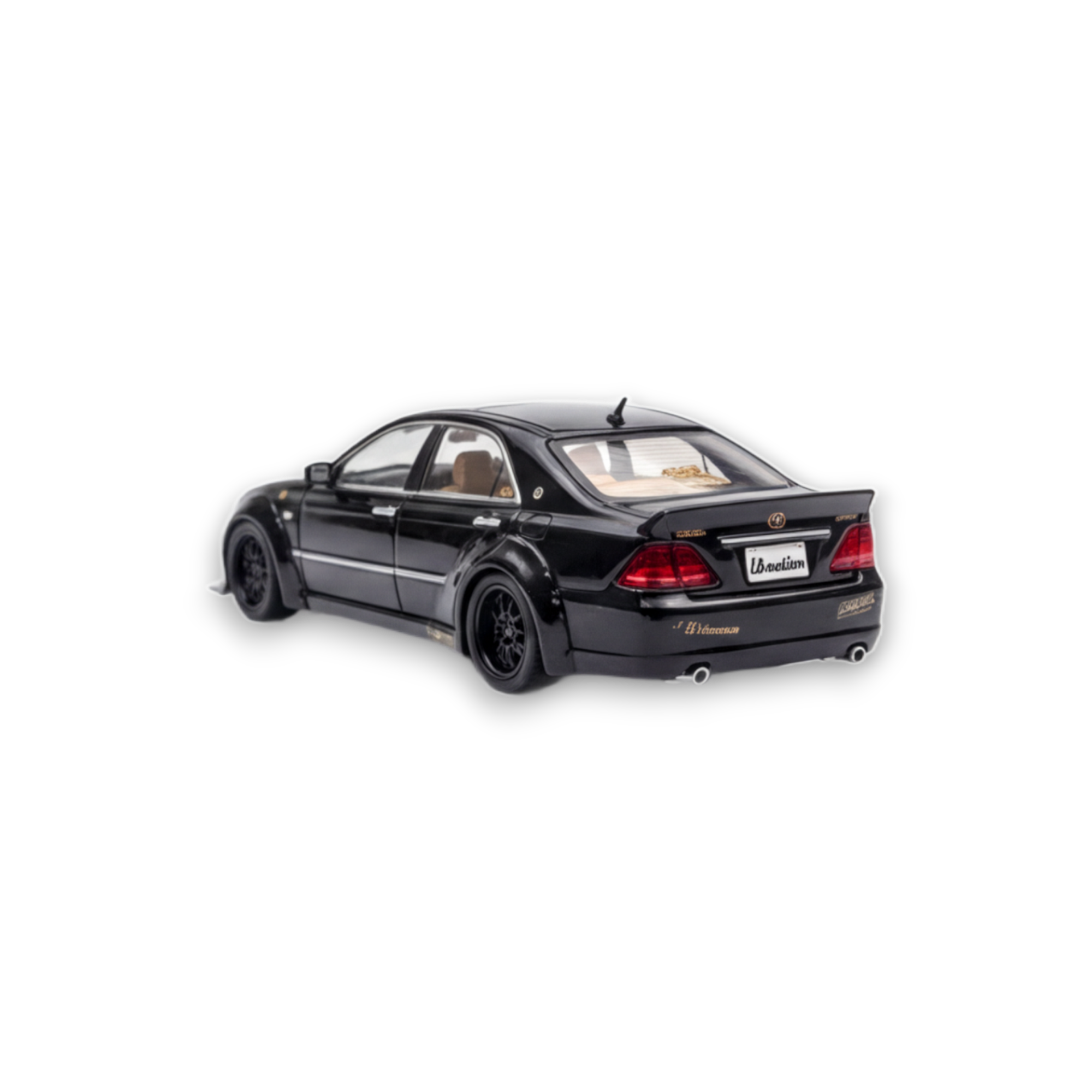 Star Model Toyota Crown 12th Gen MK12 LBWK Black 1:64