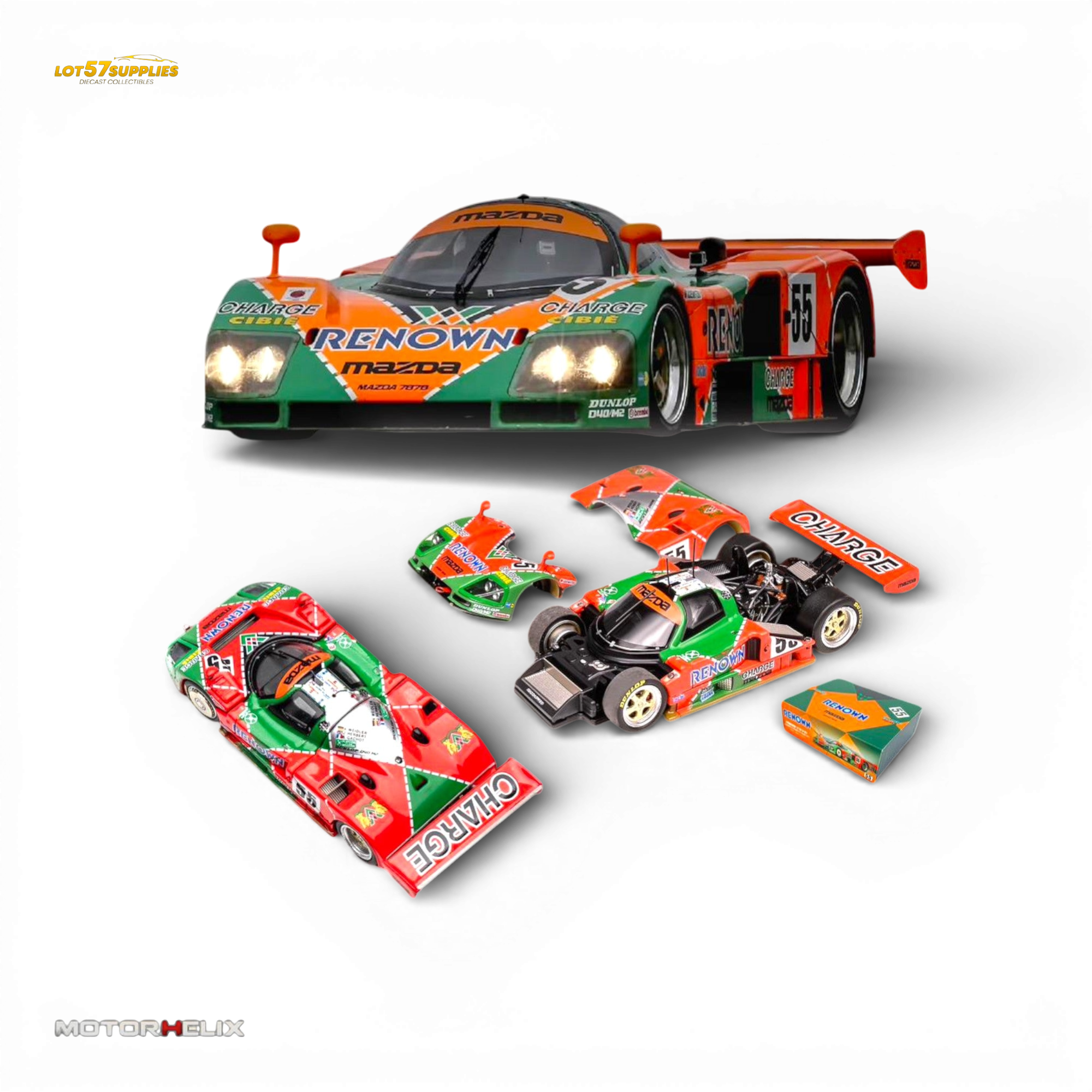MOTORHELIX Mazda 787b #55 Le Mans 1:64