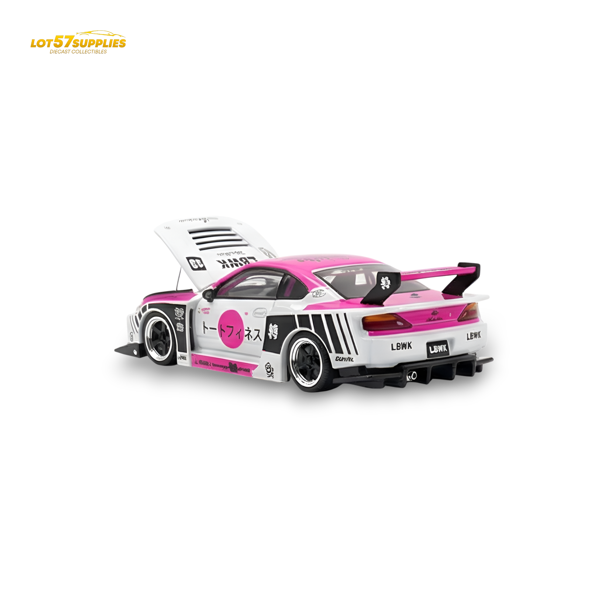 TPC Silvia S15 LBWK Pink - White 1:64
