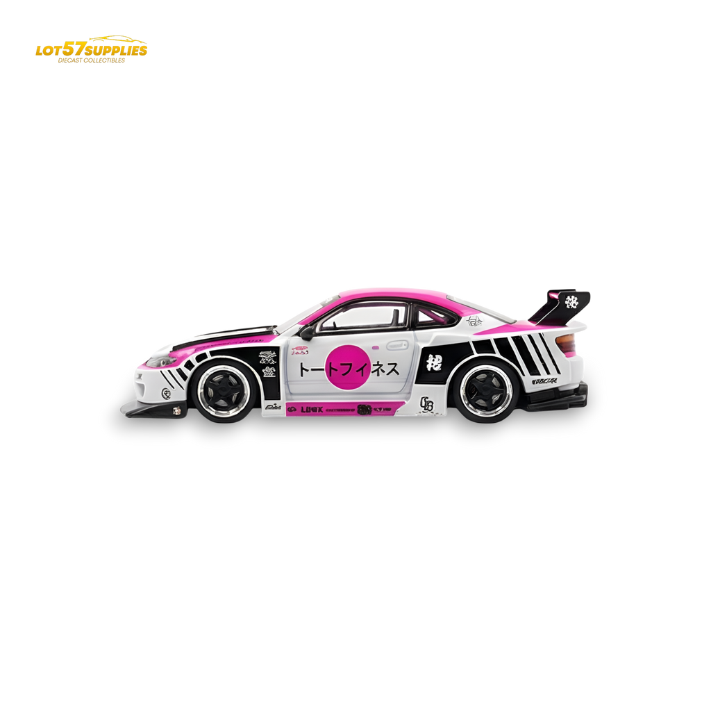 TPC Silvia S15 LBWK Pink - White 1:64