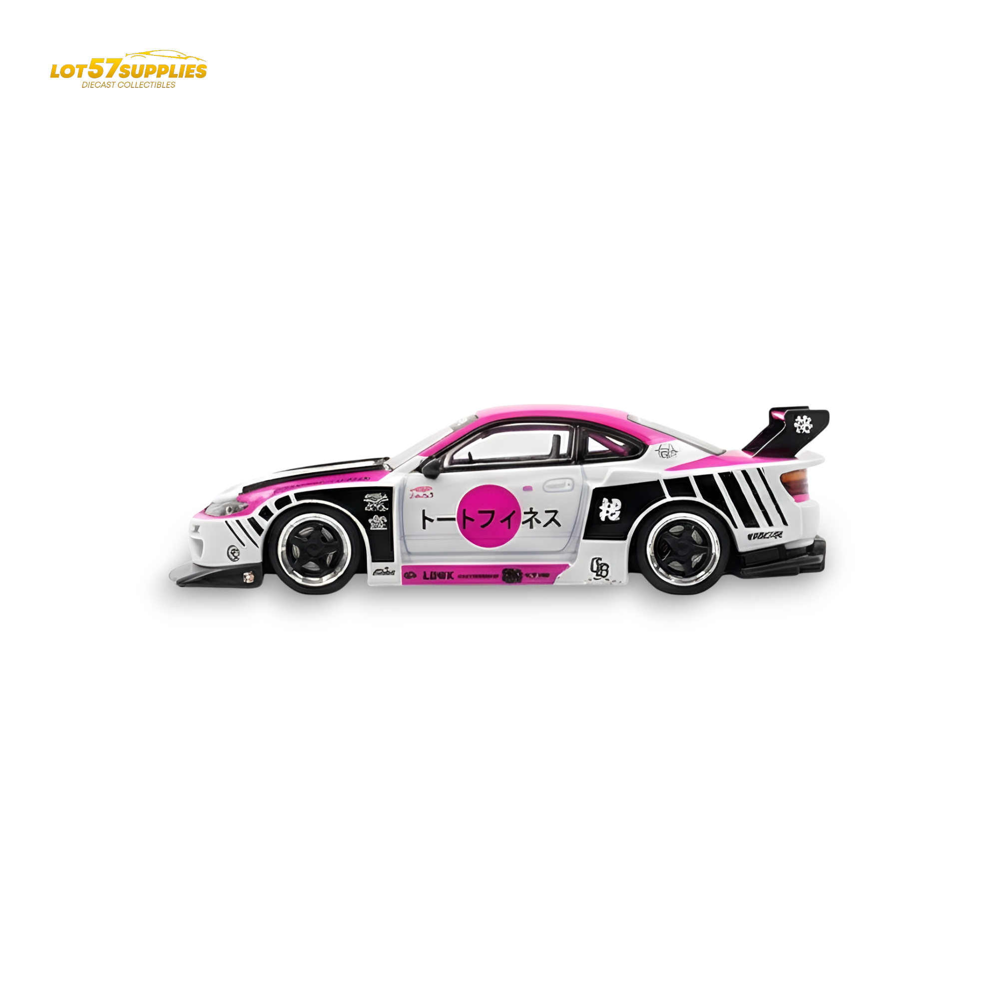 TPC Silvia S15 LBWK Pink - White 1:64