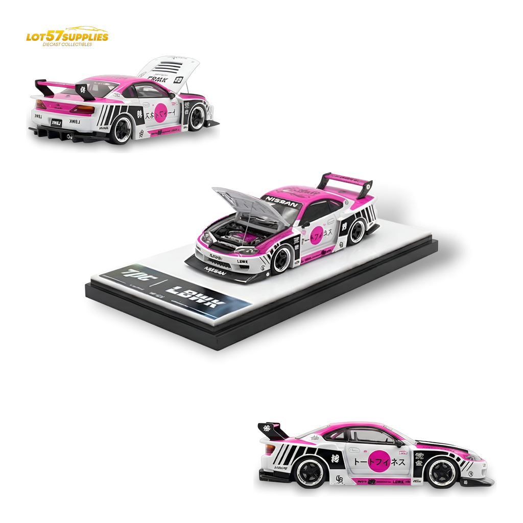 TPC Silvia S15 LBWK Pink - White 1:64