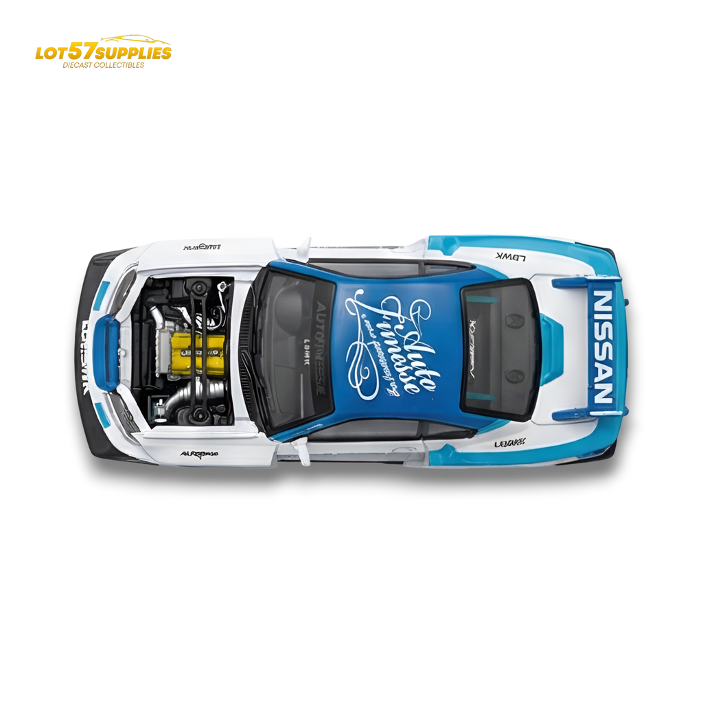 TPC Silvia S15 LBWK Blue - White 1:64