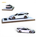404ERROR Porsche Taycan White with Roof Box 1:64