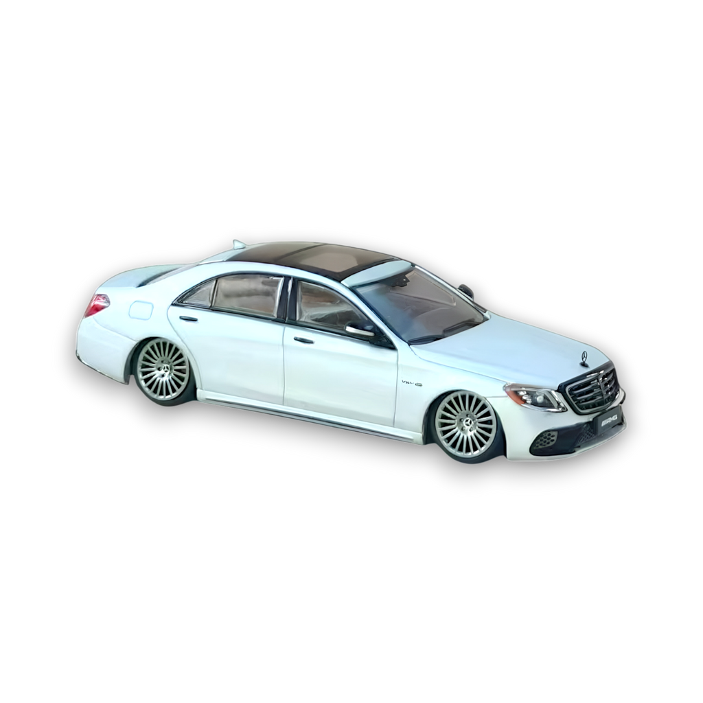 Rhino Model AMG S63 S Class W222 Matte Silver 1:64