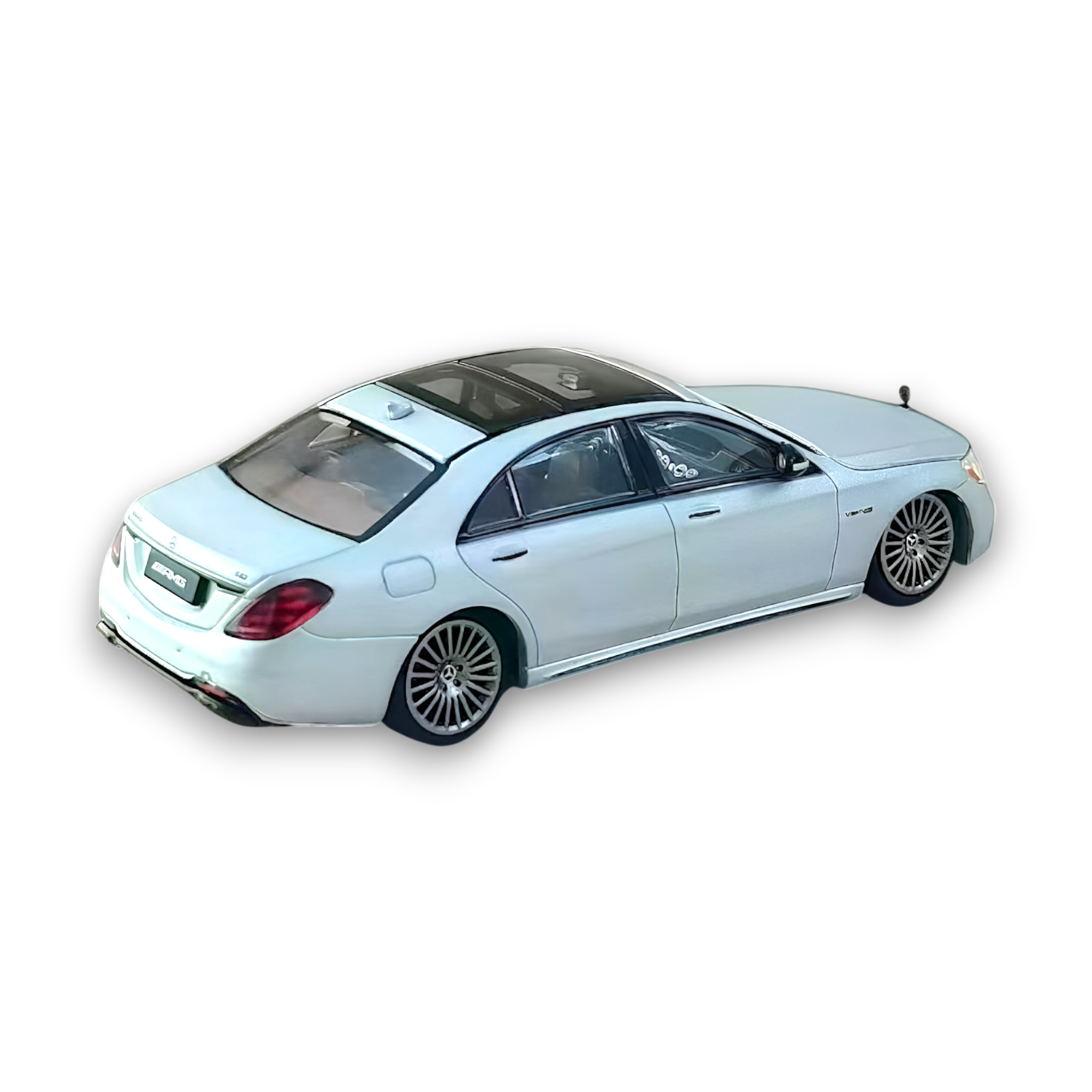 Rhino Model AMG S63 S Class W222 Matte Silver 1:64