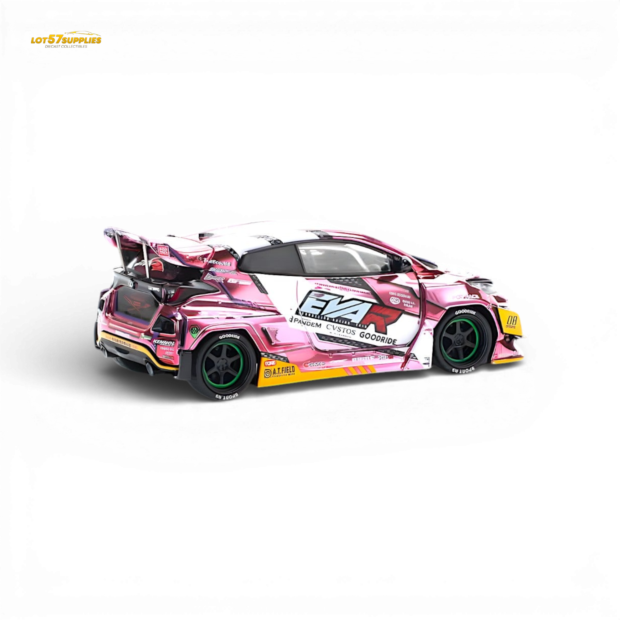 PopRace Toyota GR YARIS Pink EVA RT Production Model 1:64