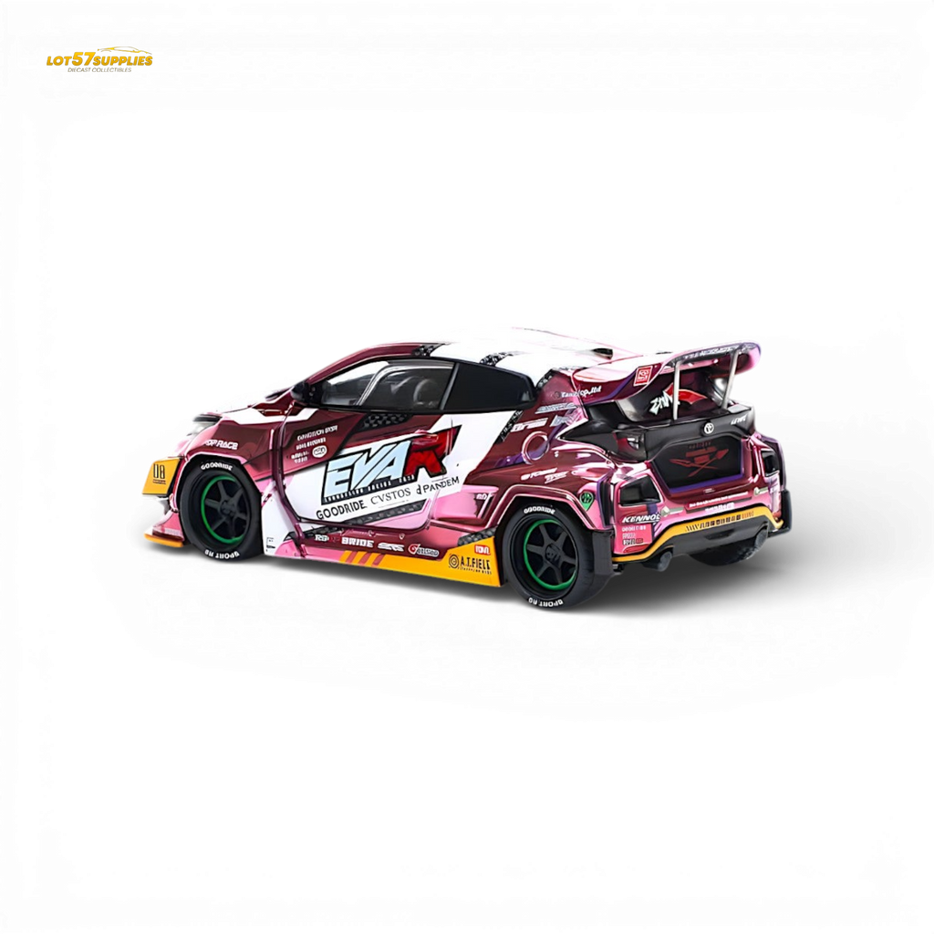 PopRace Toyota GR YARIS Pink EVA RT Production Model 1:64