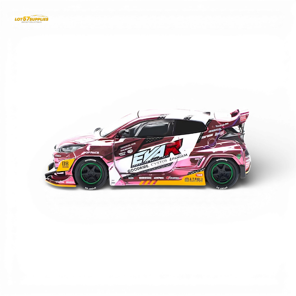 PopRace Toyota GR YARIS Pink EVA RT Production Model 1:64