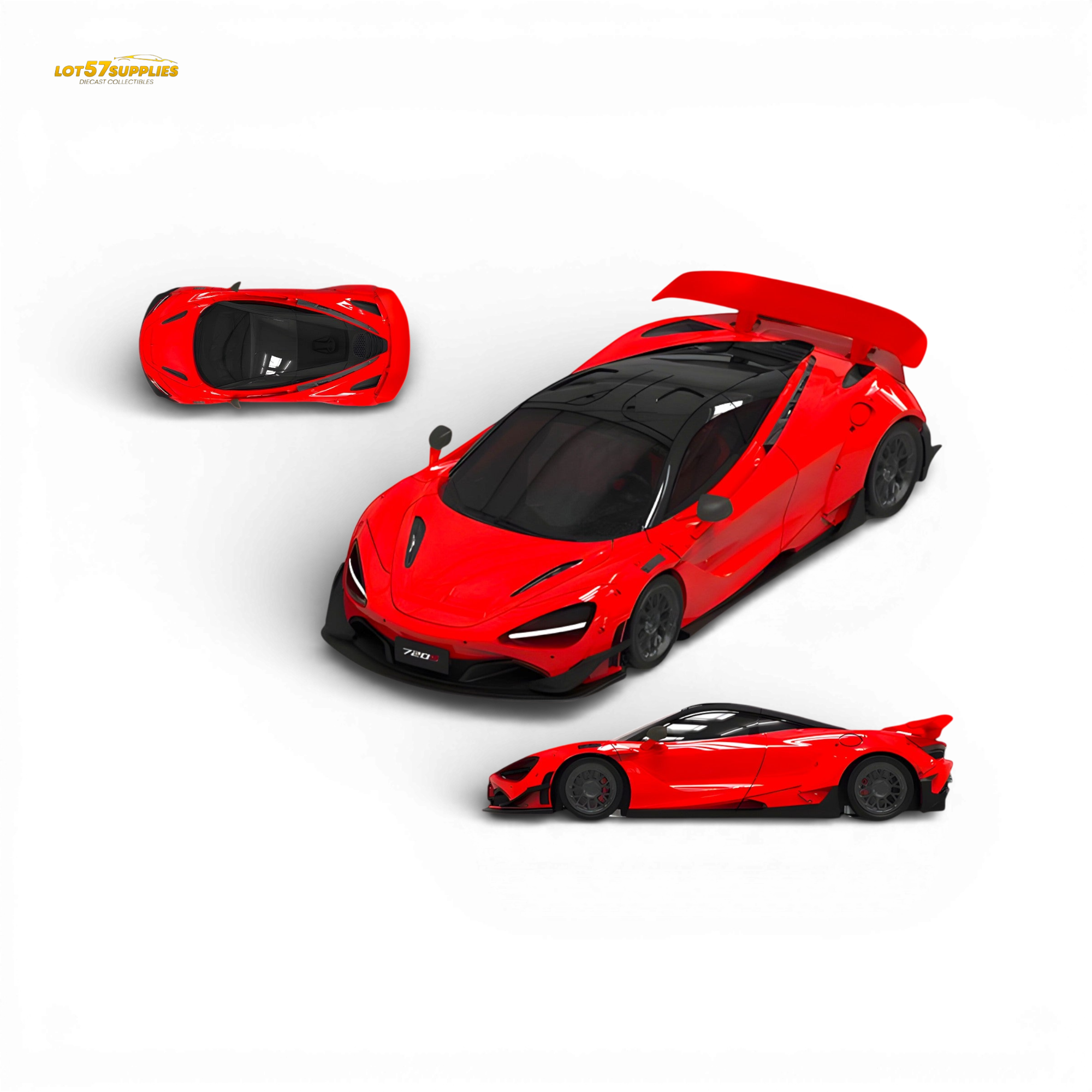 SUPCAR McLaren 720S Red 1:64