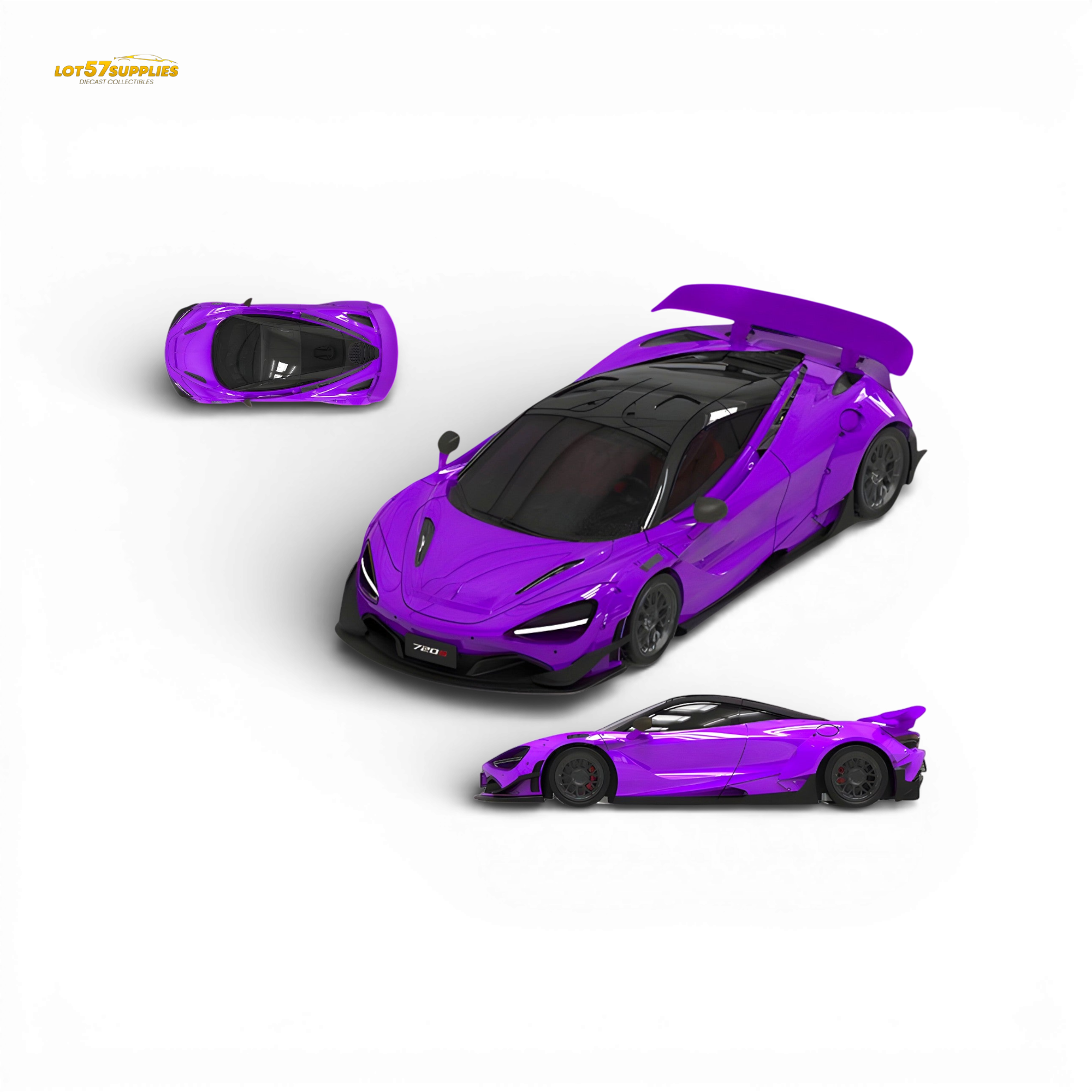 SUPCAR McLaren 720S Purple 1:64