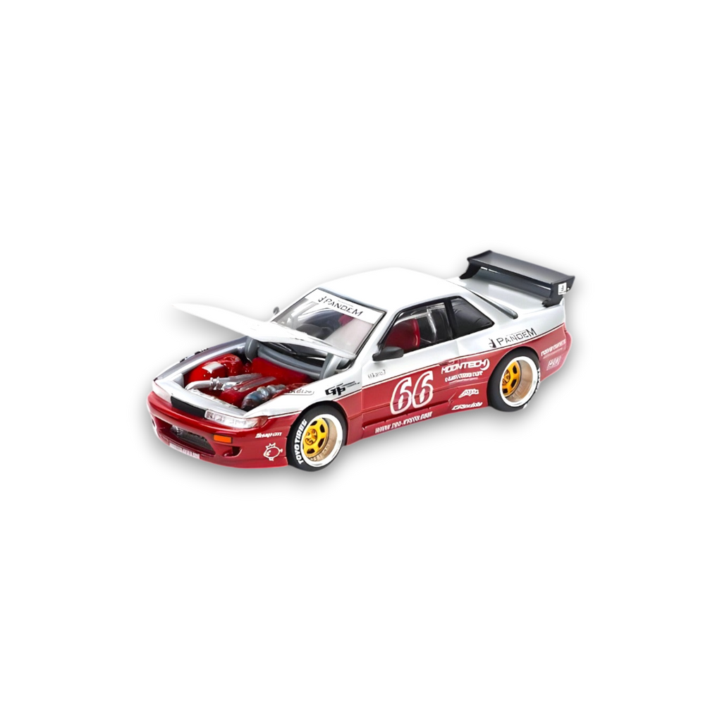 PopRace PANDEM SILVIA S13 Moontech Red 1:64