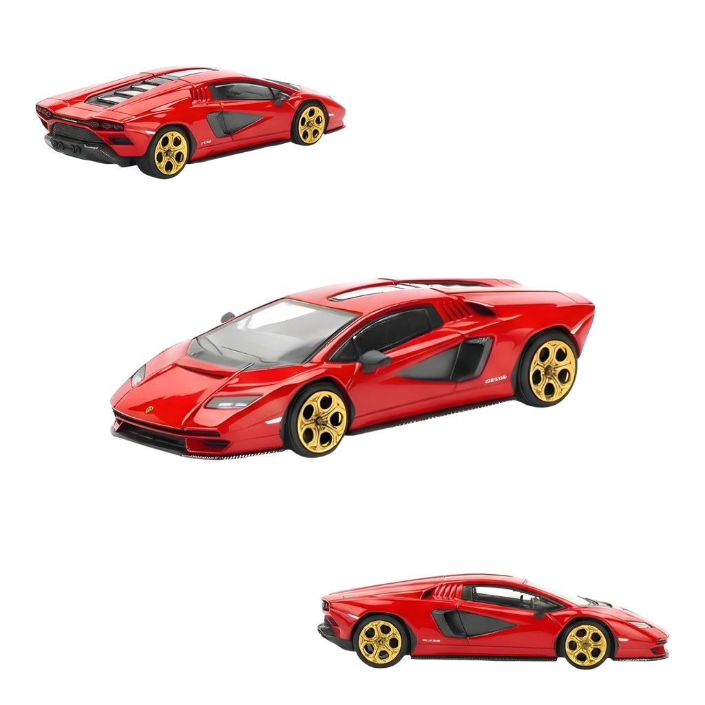 PopRace Lamborghini Countach LPI-800 Rosso 1:64
