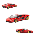 PopRace Lamborghini Countach LPI-800 Rosso 1:64