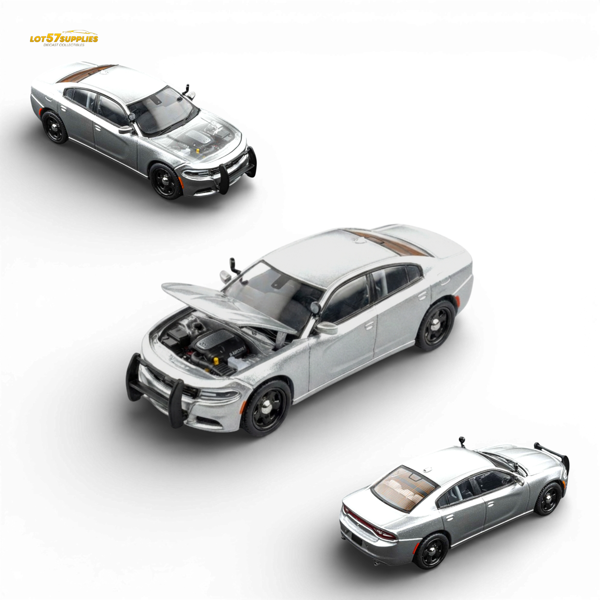 Elite Collectibles Dodge Warhorse Silver 1:64