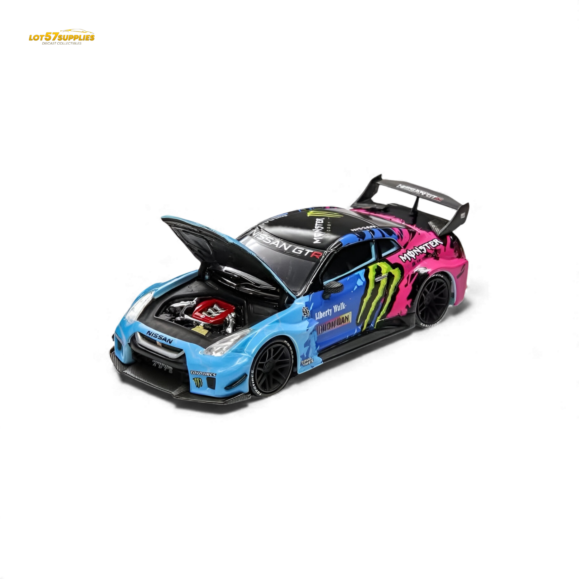 DEMON KING Auto GT-R R35 LBWK Monster Livery 1:64