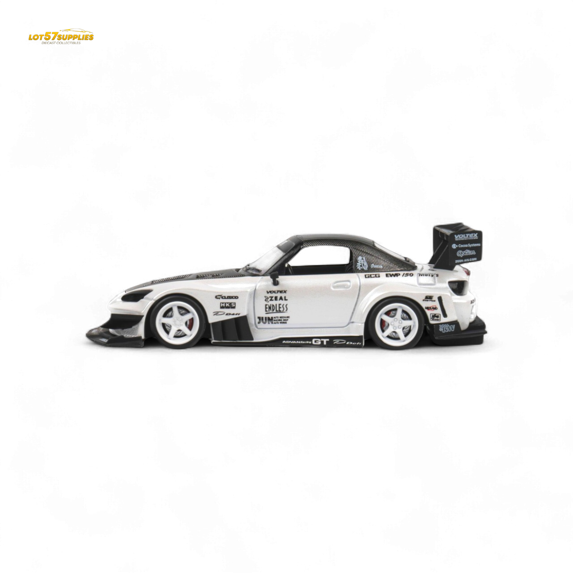 MicroTurbo Honda S2000 Metallic White 1:64