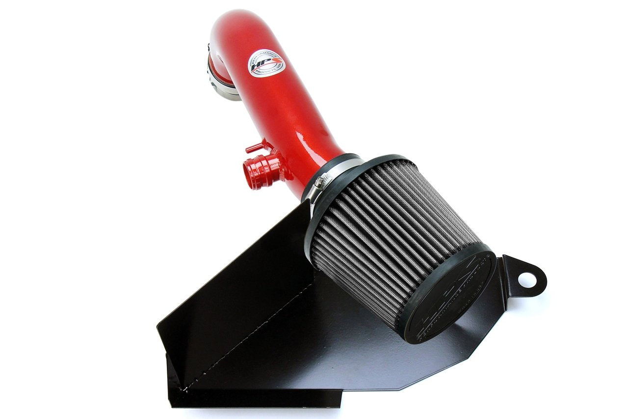HPS Shortram Air Intake Kit 2015-2017 Audi S3 2.0T TFSI Turbo, Includes Heat Shield, Red