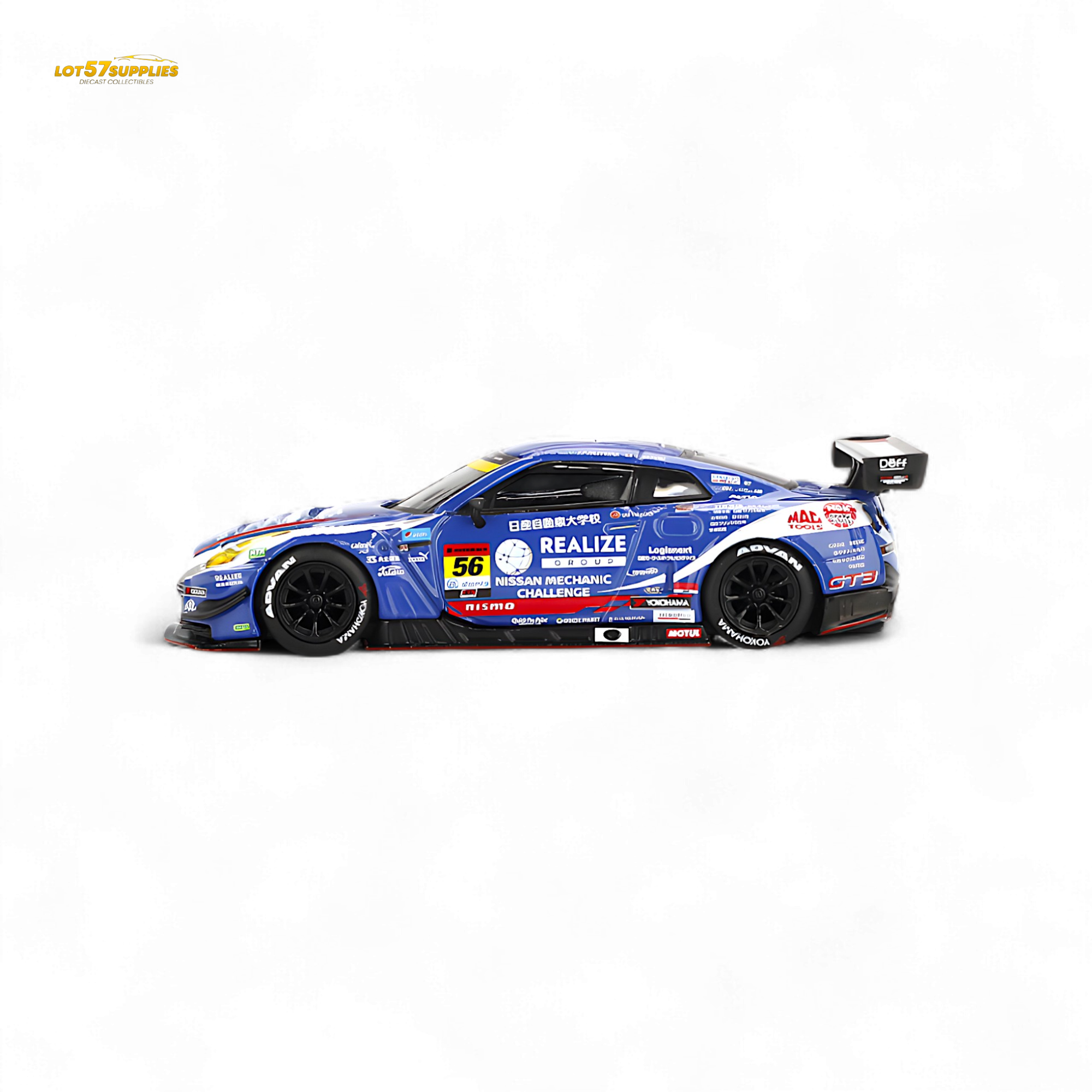 Mini GT Nissan GT-R Nismo GT3 #56 "REALIZE MECHANIC CHALLENGE GT-R" 1:64