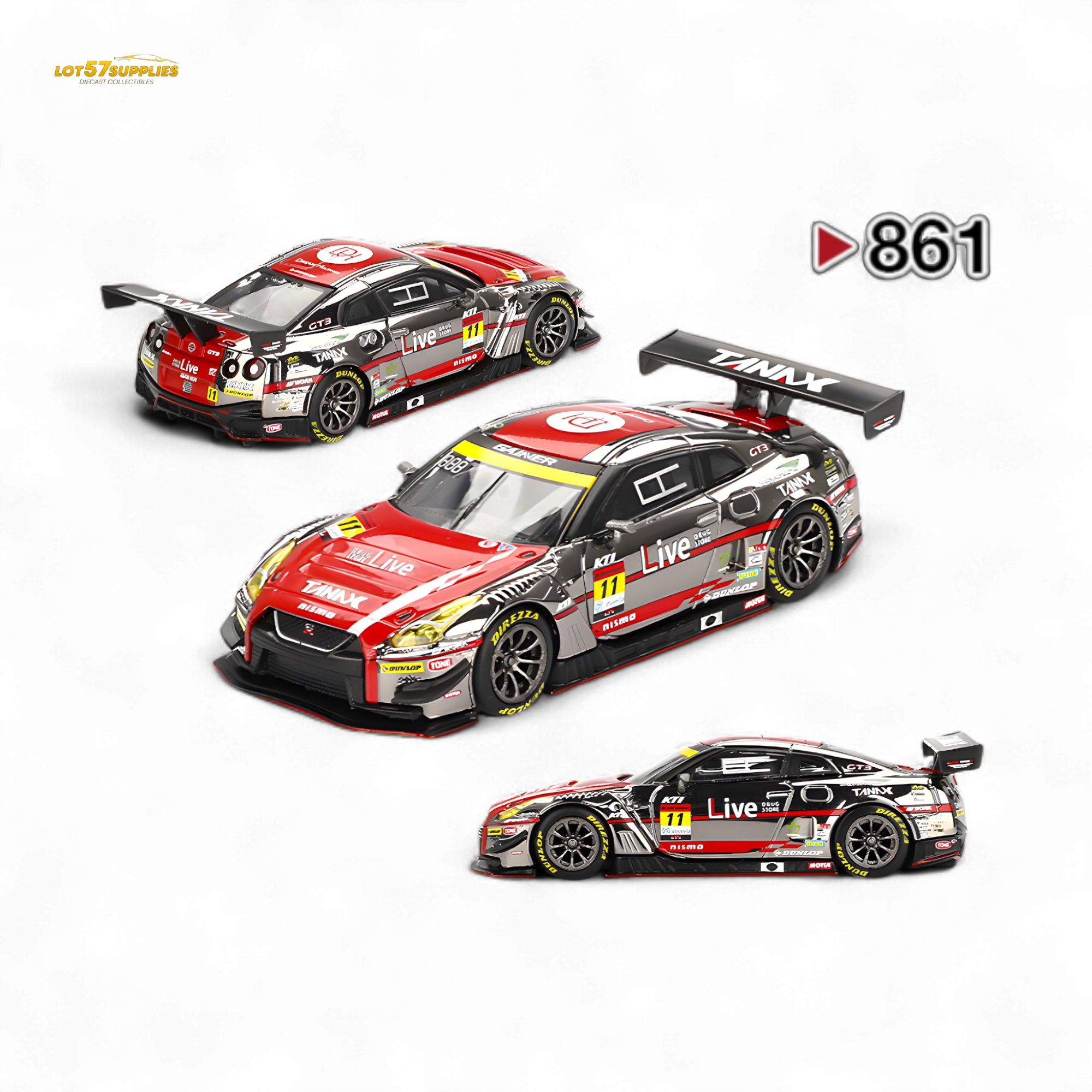 Mini GT Nissan GT-R NISMO GT3 GAINER 2023 1:64