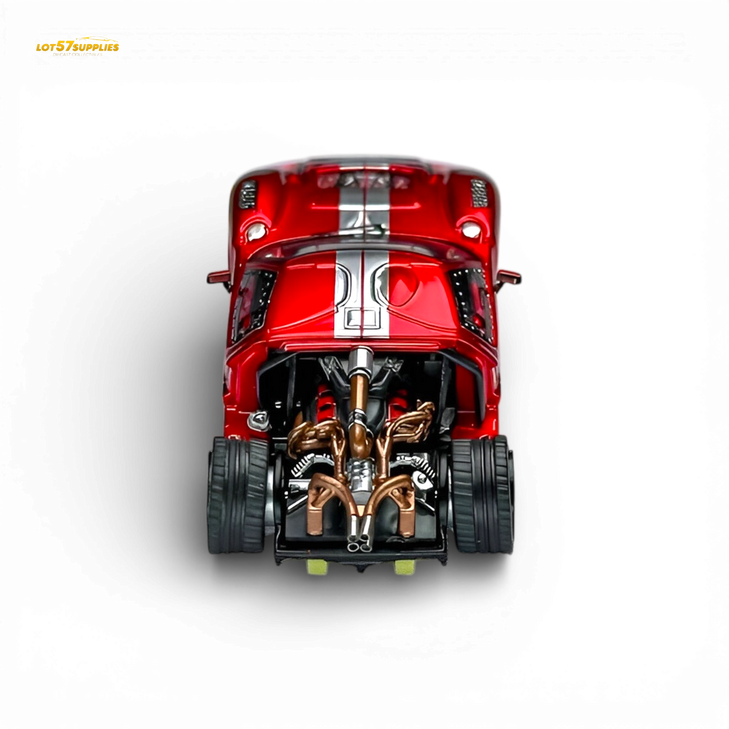 Rhino Model Ford GT40 Transparent Red 1:64
