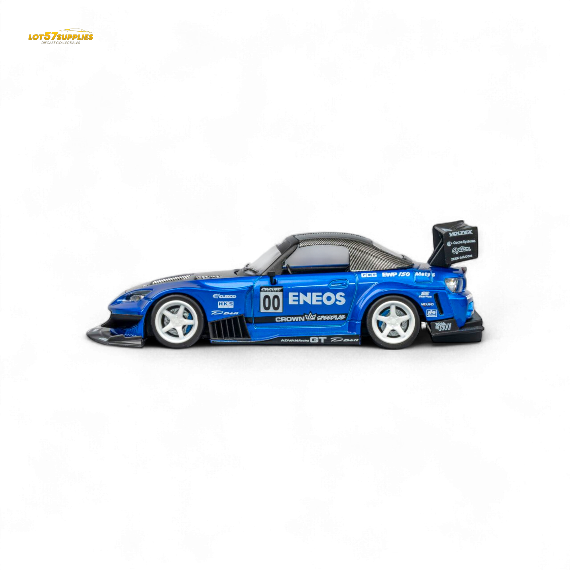 MicroTurbo Honda S2000 ENEOS #00 TOP FUEL - Candy Blue 1:64