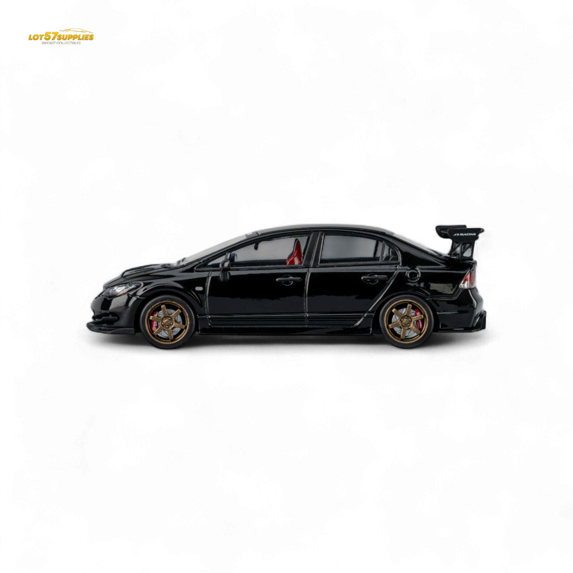 MicroTurbo FD2 J'S Racing Metallic Black 1:64
