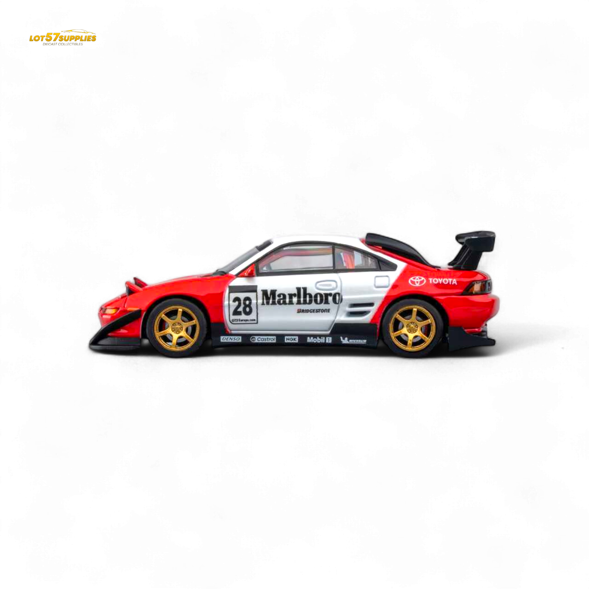 (Pre-Order) MicroTurbo Toyota MR2 Red & White Racing Livery 1:64