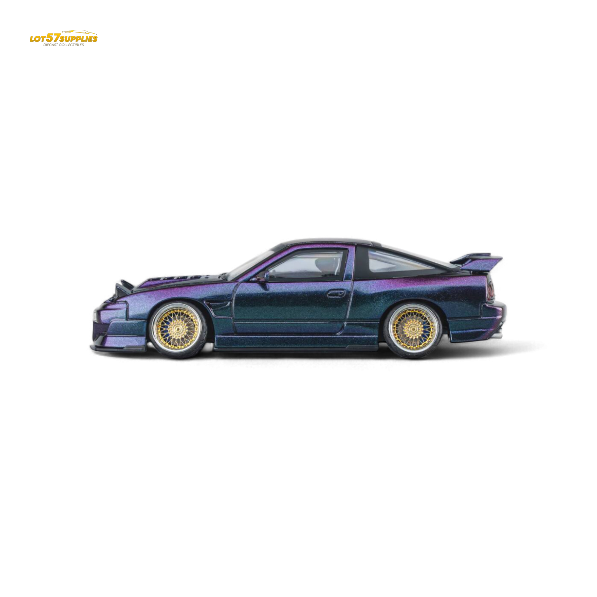 MicroTurbo Nissan 180SX Spirit Rei Purple Chameleon 1:64