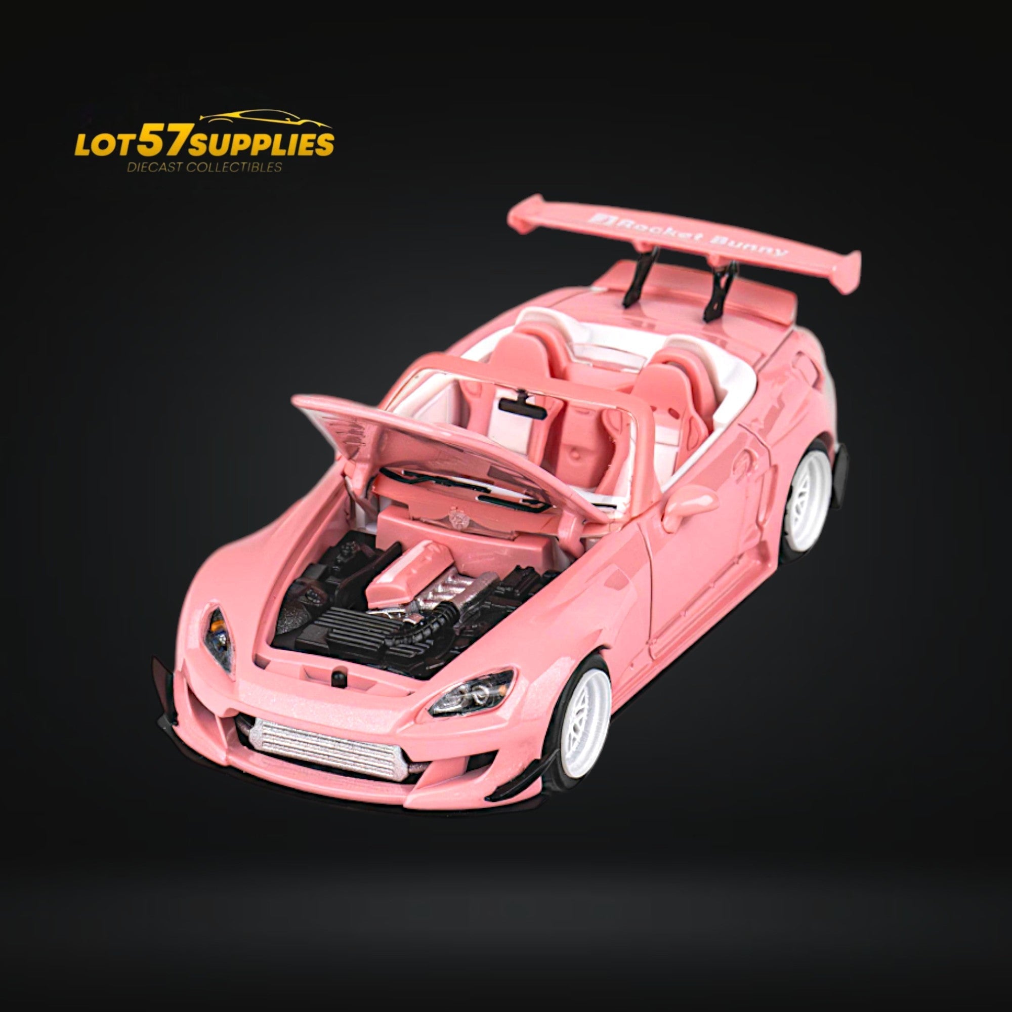 MicroTurbo Honda S2000 Rocket Bunny Valentine's Pink 1:64