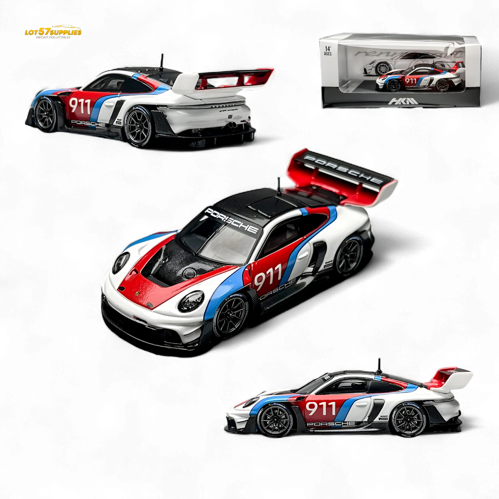 HKM Model Porsche 911 GT3 Rennsport White 1:64