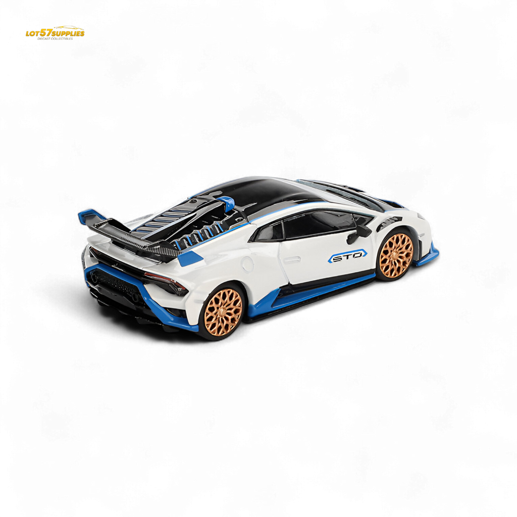 Mini GT Lamborghini Huracán STO Bianco Asopo 1:64